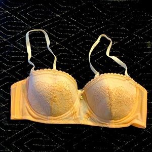 Pink/cream push-up AdoreMe bra